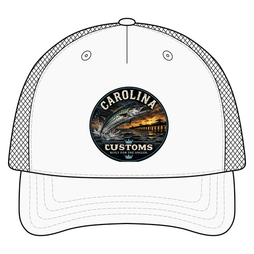 Carolina Customs Striped Bass Logo Hat | Trucker