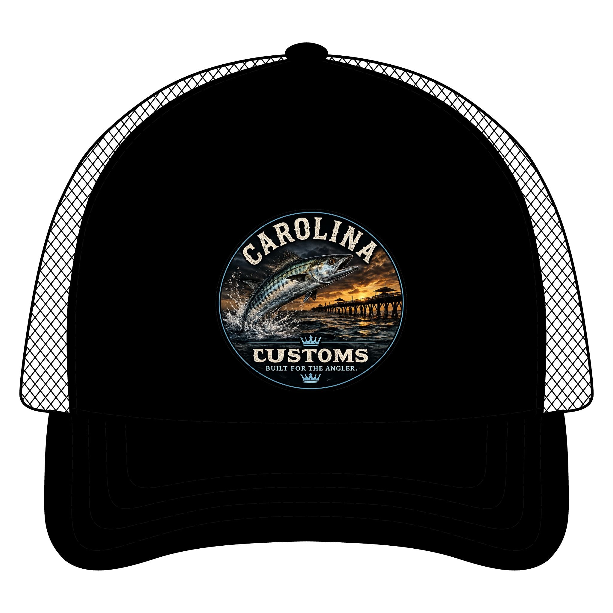 Carolina Customs Striped Bass Logo Hat | Trucker