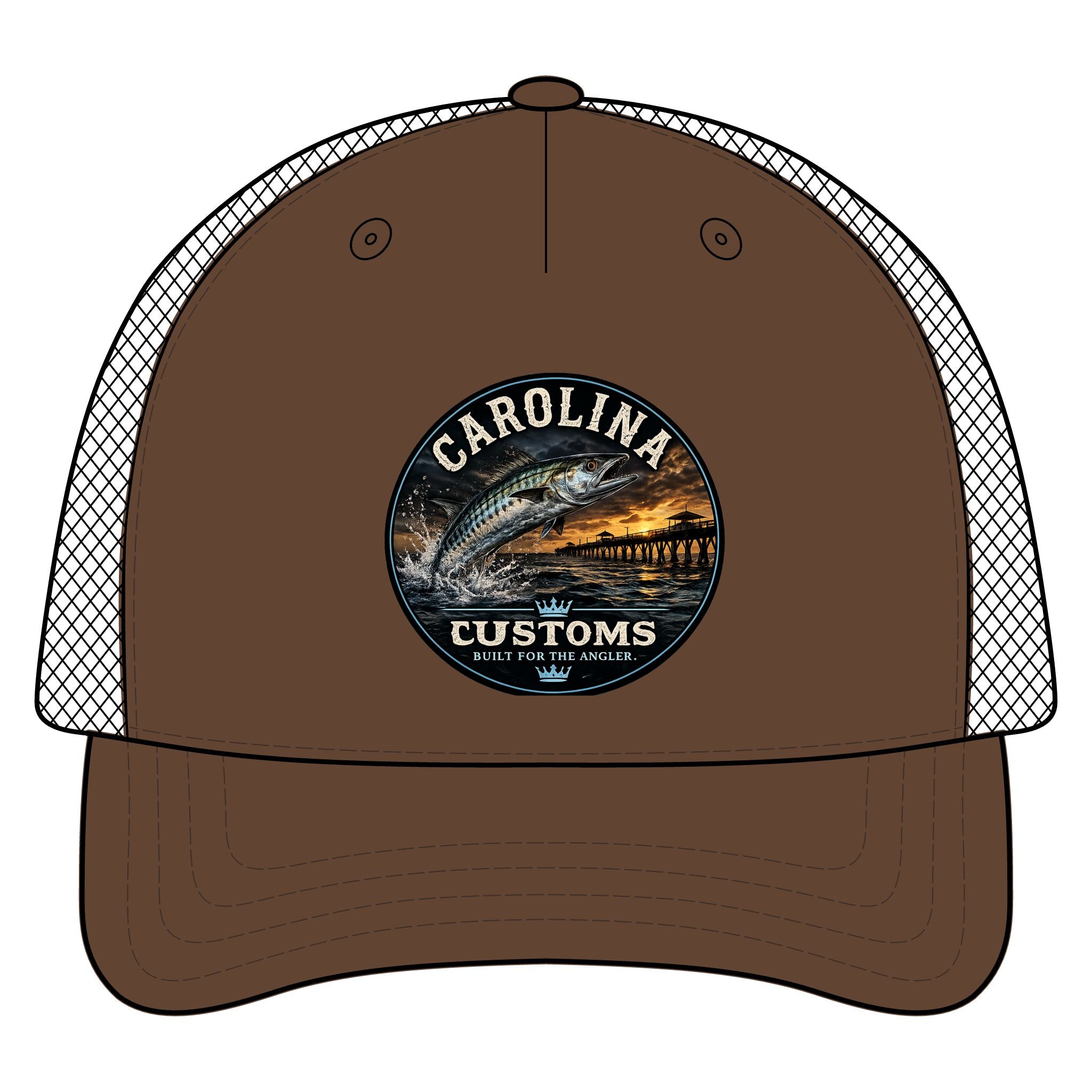 Carolina Customs Striped Bass Logo Hat | Trucker