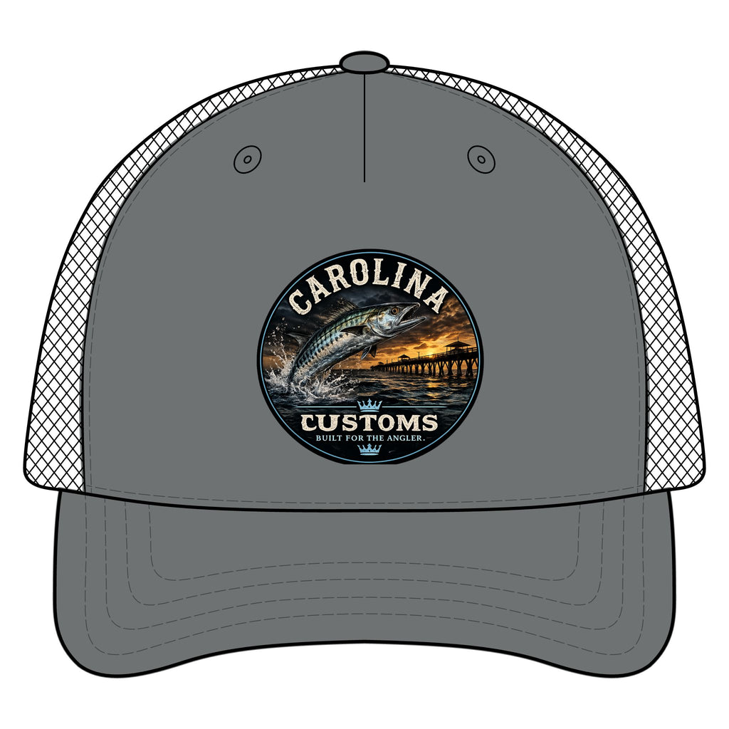 Carolina Customs Striped Bass Logo Hat | Trucker