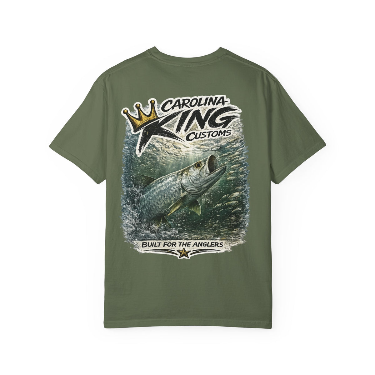 Carolina King Customs Tarpon Illustration T-shirt | Fishing Graphic Tee