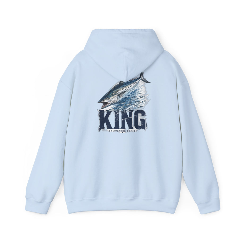 Saltwater King Fishing Hoodie | Leaping Fish Pier Sunset Hoodie