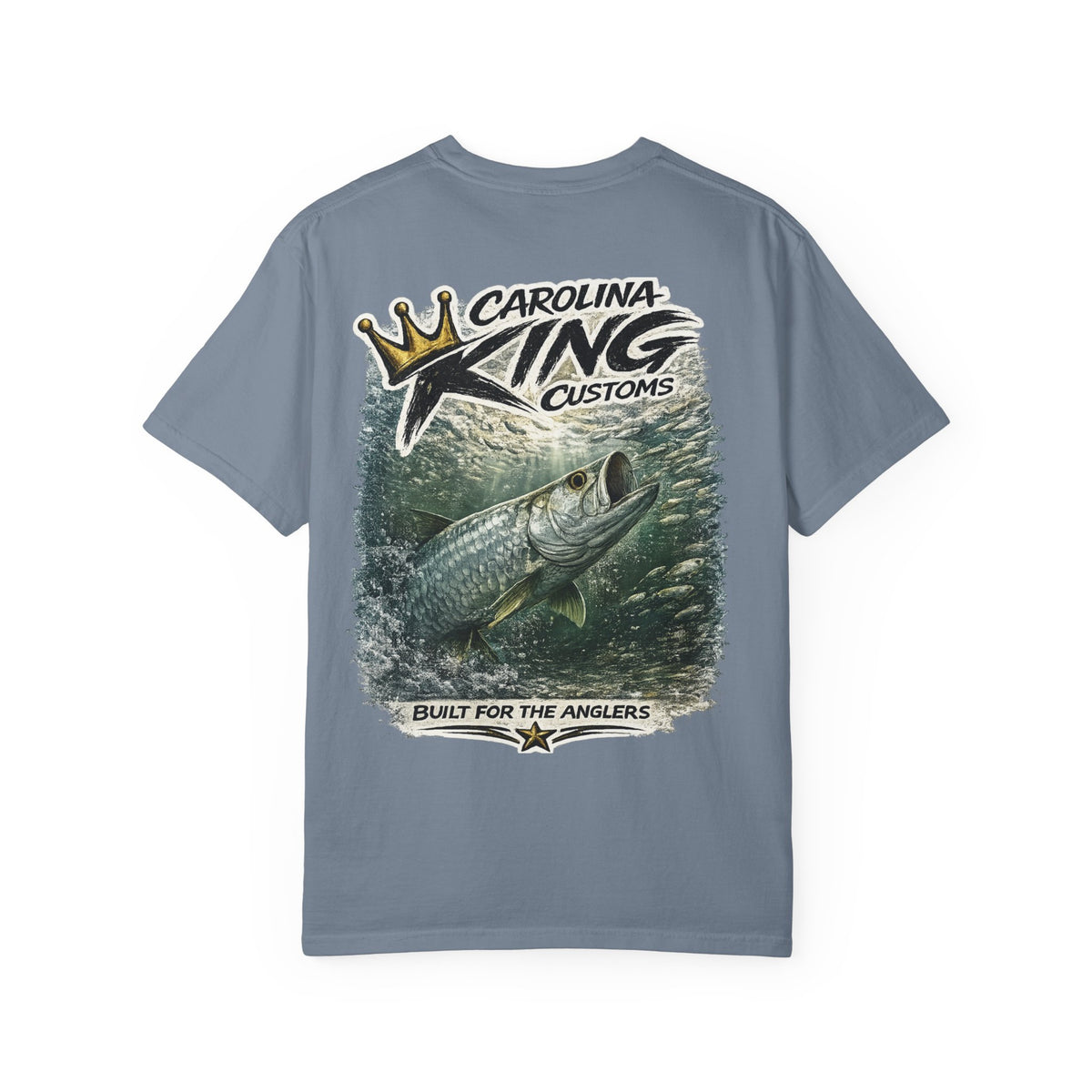 Carolina King Customs Tarpon Illustration T-shirt | Fishing Graphic Tee