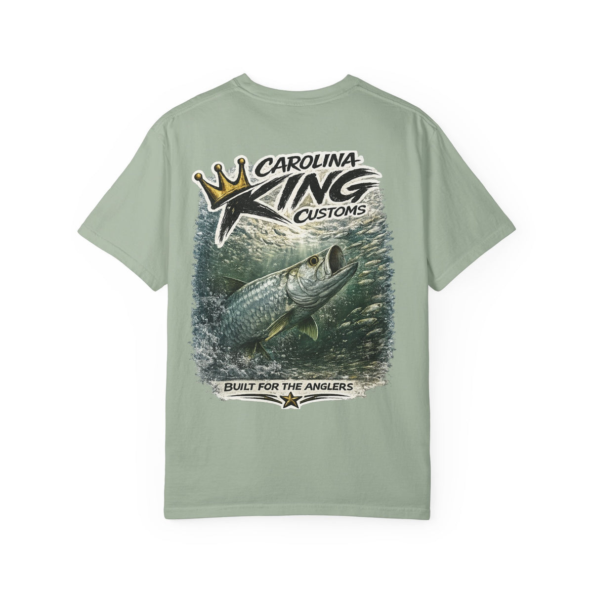 Carolina King Customs Tarpon Illustration T-shirt | Fishing Graphic Tee