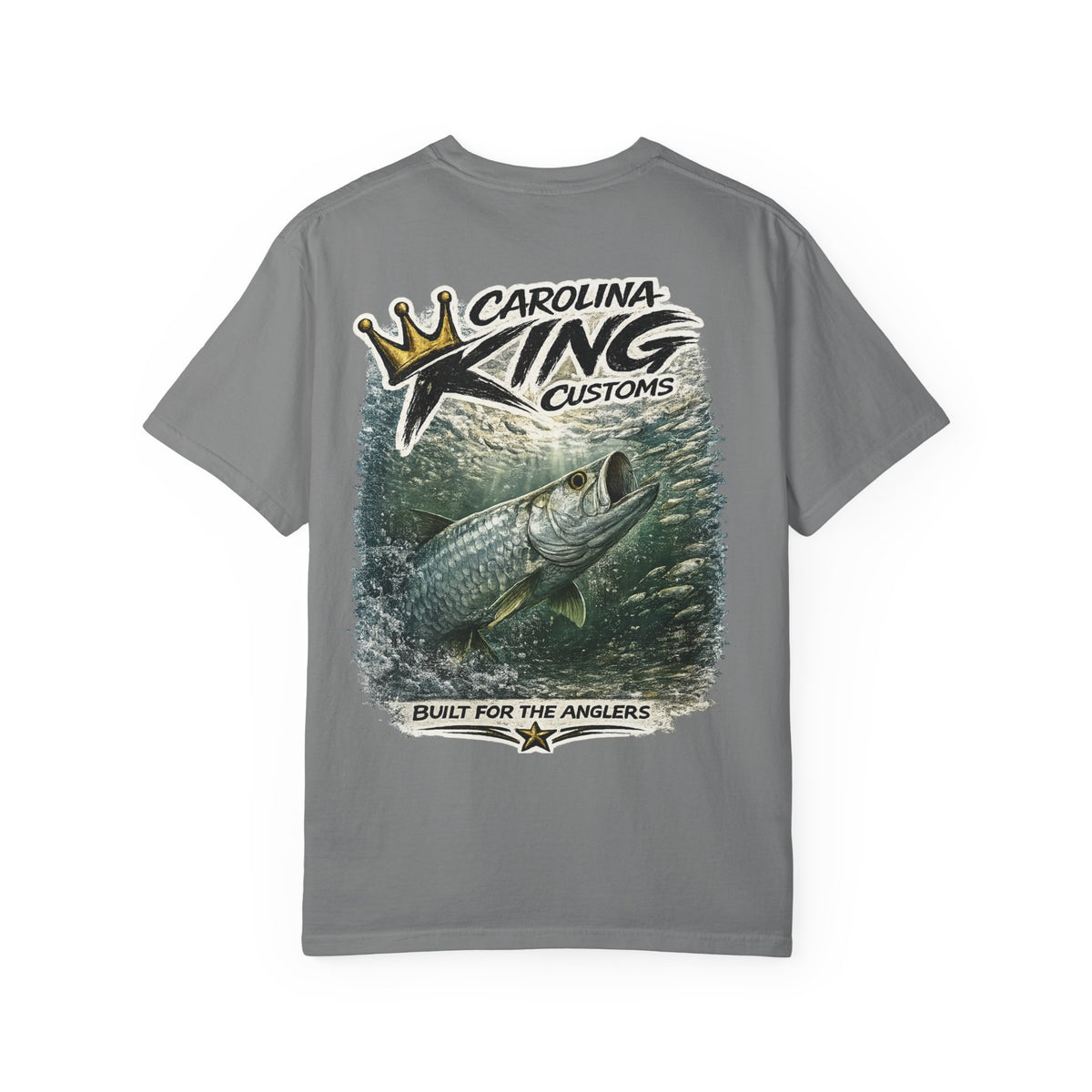 Carolina King Customs Tarpon Illustration T-shirt | Fishing Graphic Tee