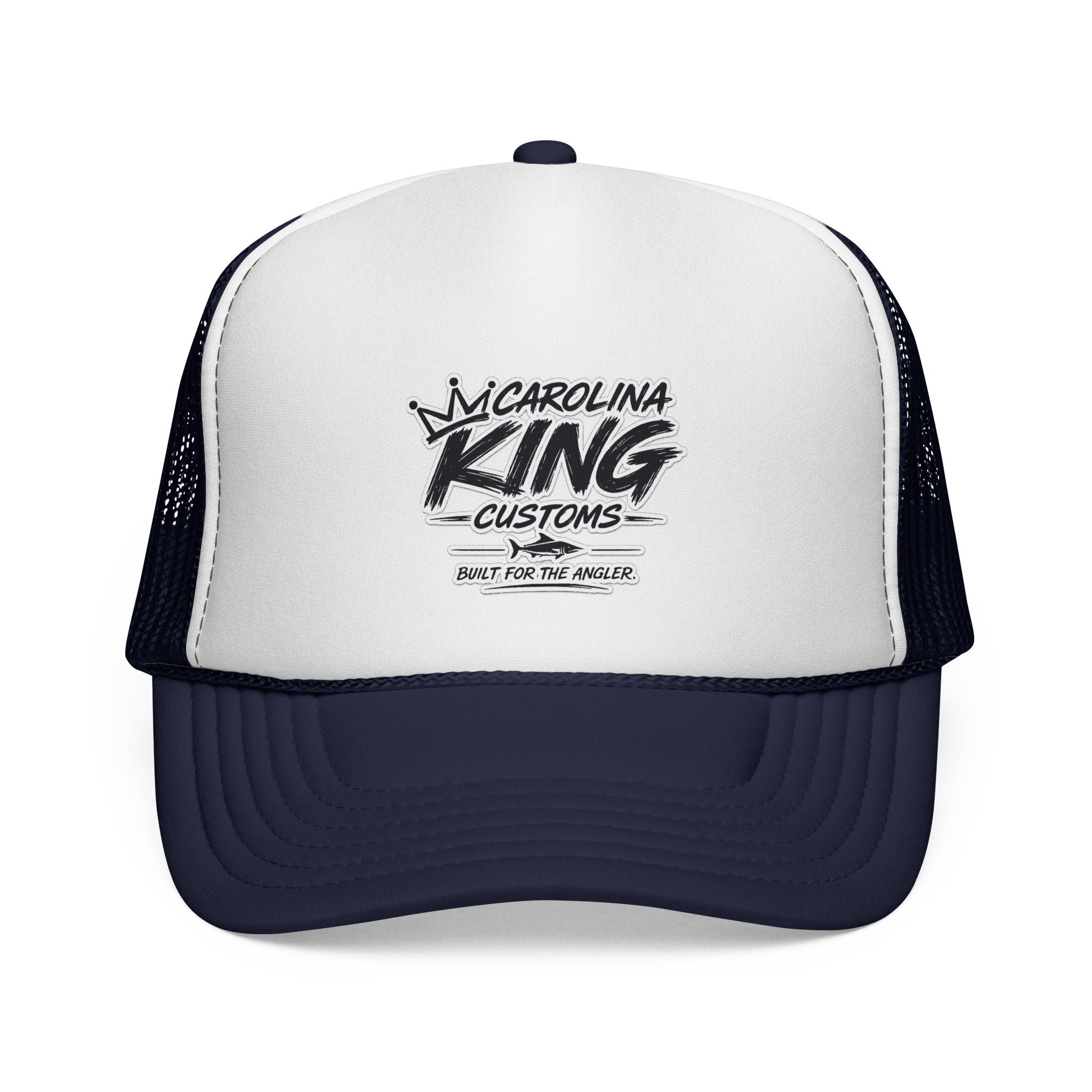 Carolina King Customs logo Trucker Cap | Fishing hat, embroidered patch style