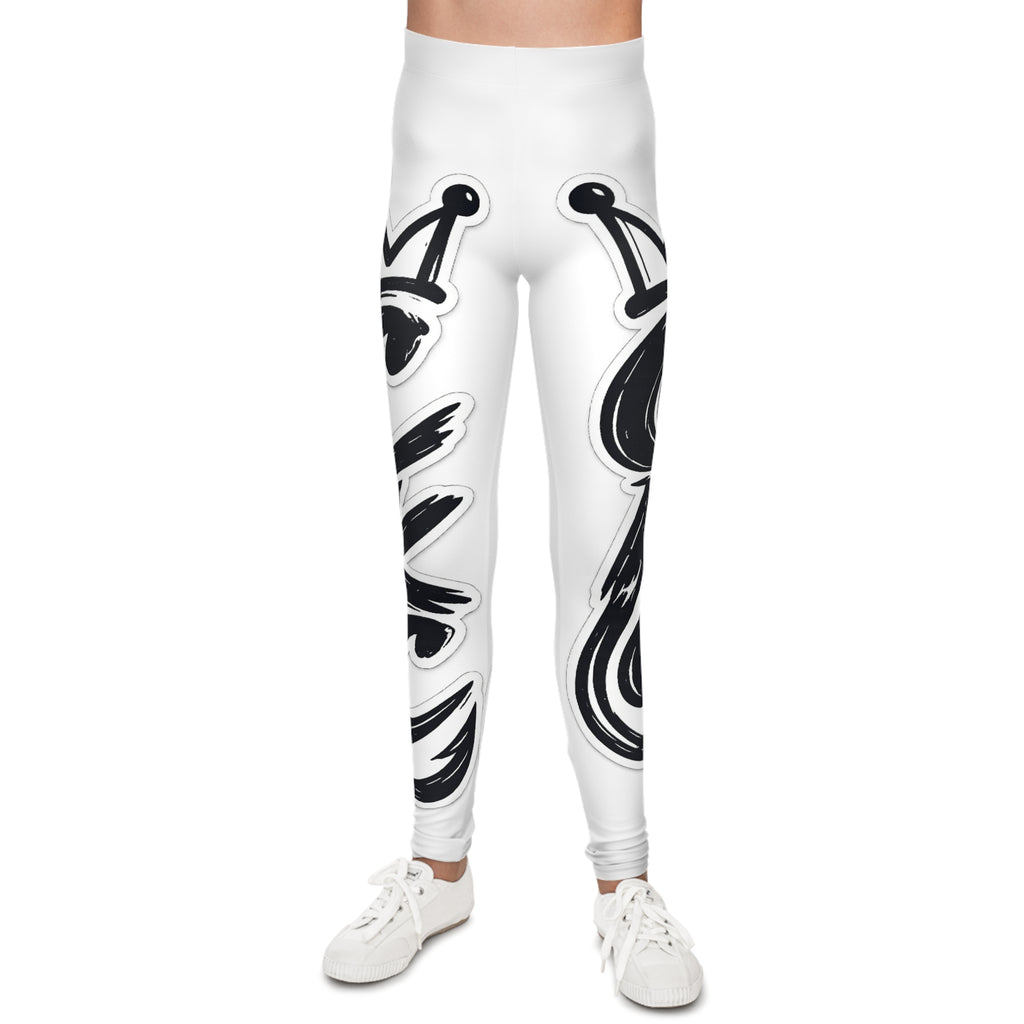 Graffiti Crown Lettering Leggings | Youth