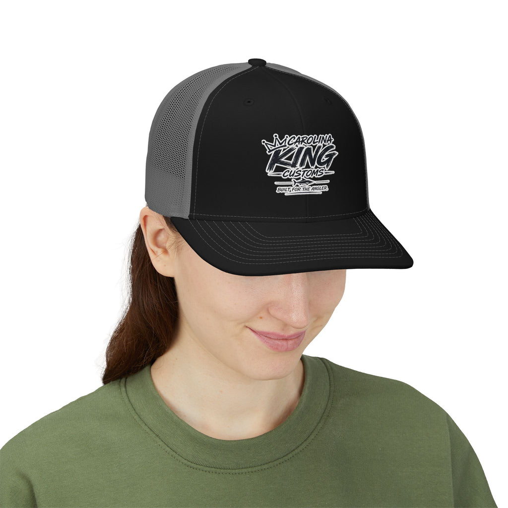 Carolina King Customs logo Snapback Cap | Trucker Mesh Hat
