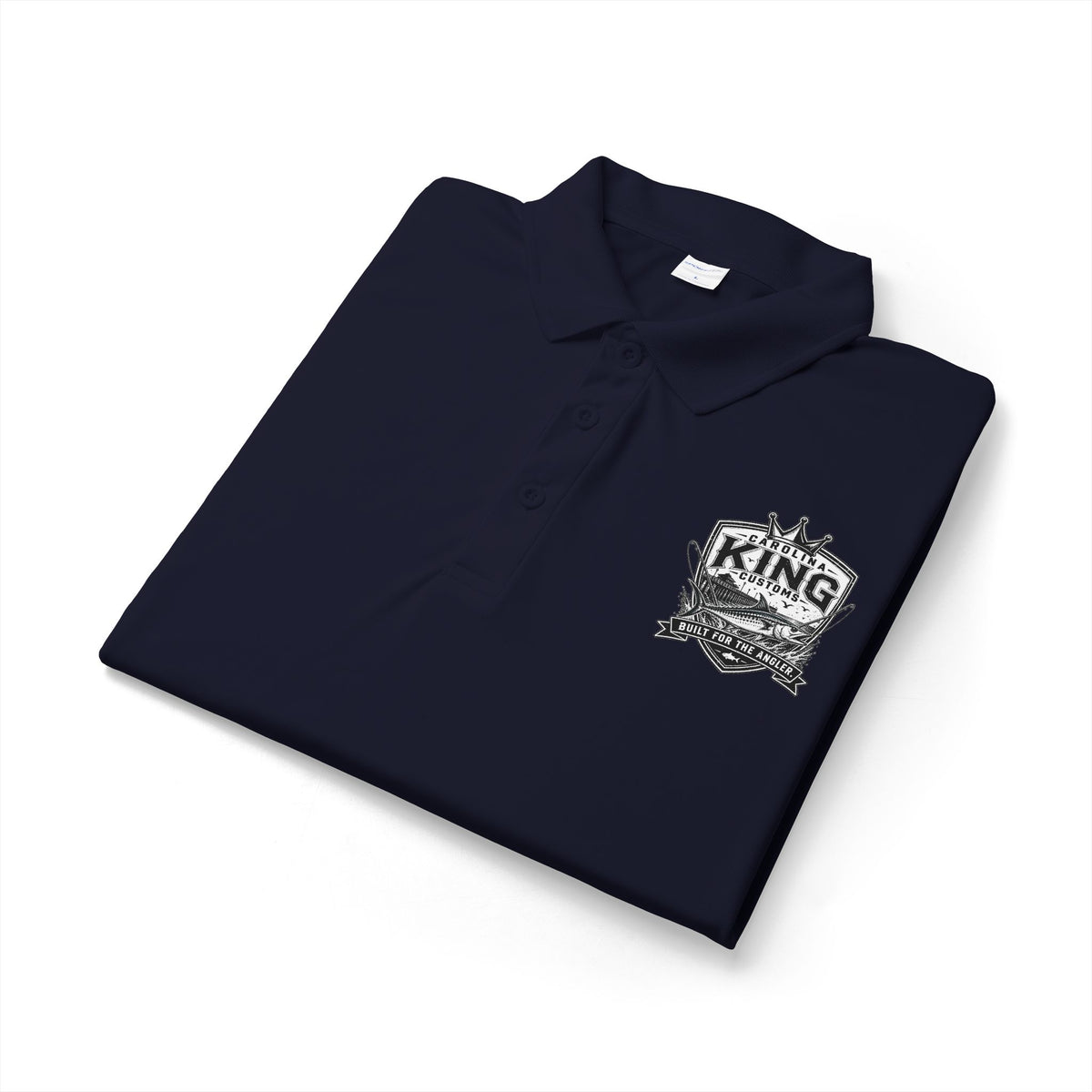 Micropolitan King Logo Polo Shirt | White embroidered chest design