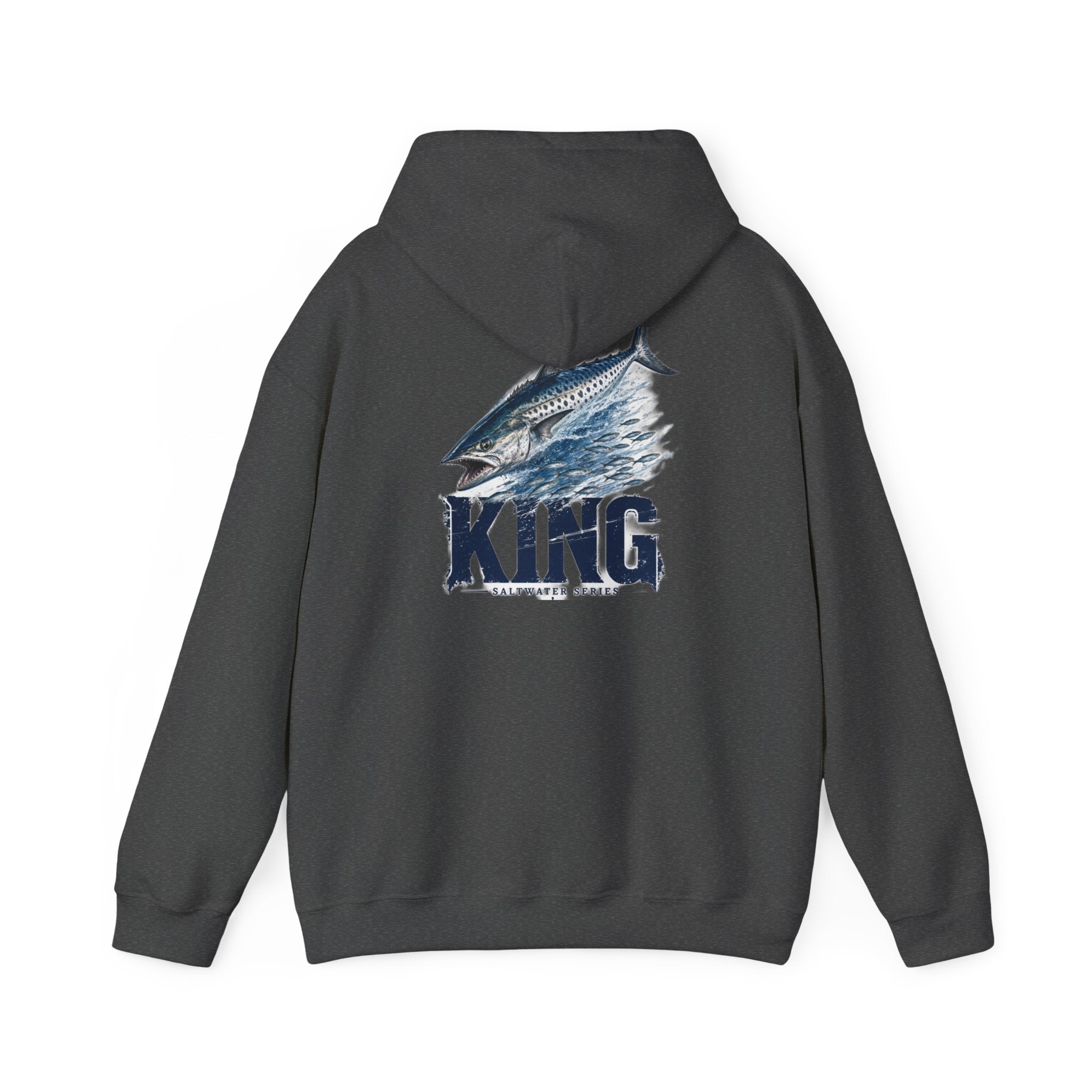 Saltwater King Fishing Hoodie | Leaping Fish Pier Sunset Hoodie