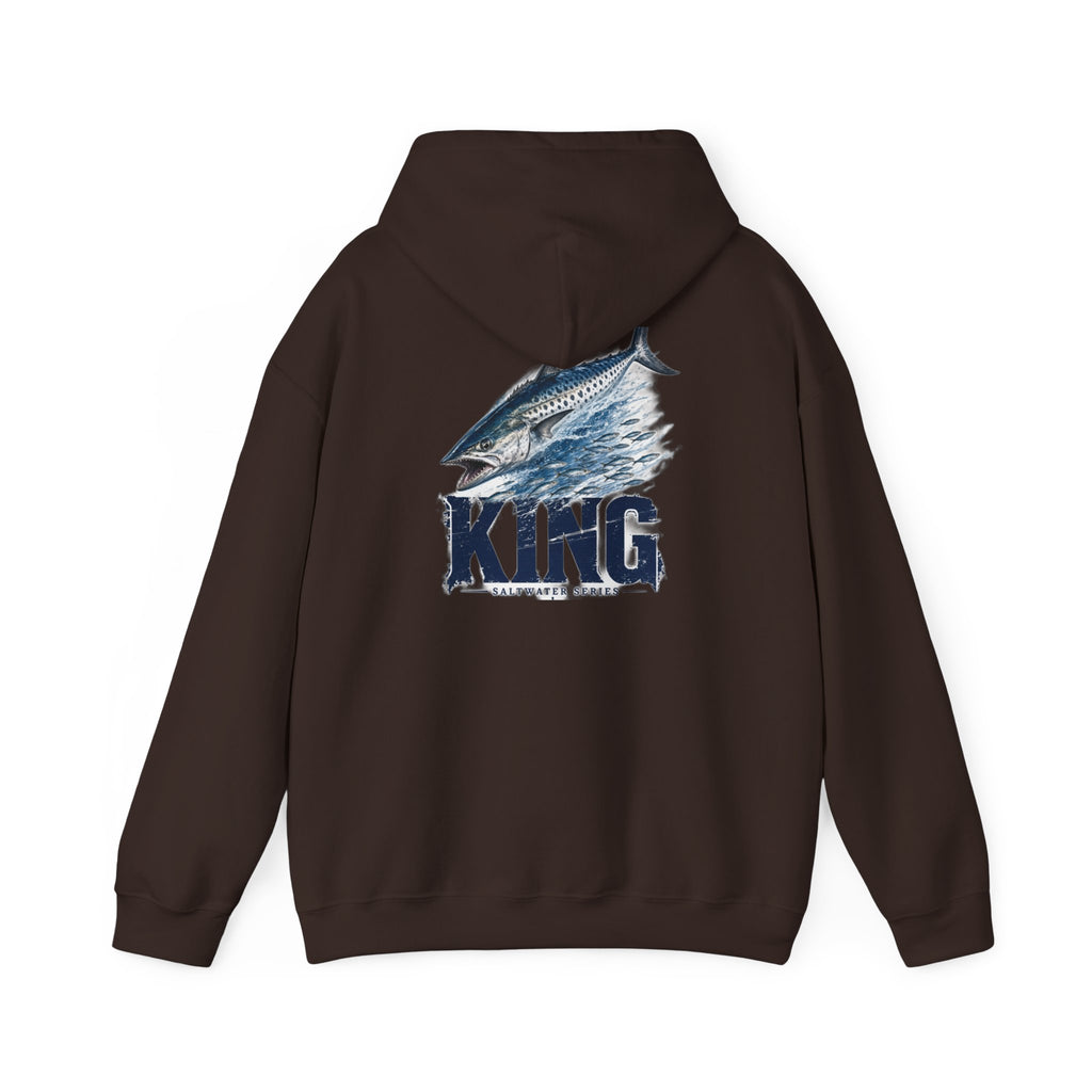 Saltwater King Fishing Hoodie | Leaping Fish Pier Sunset Hoodie