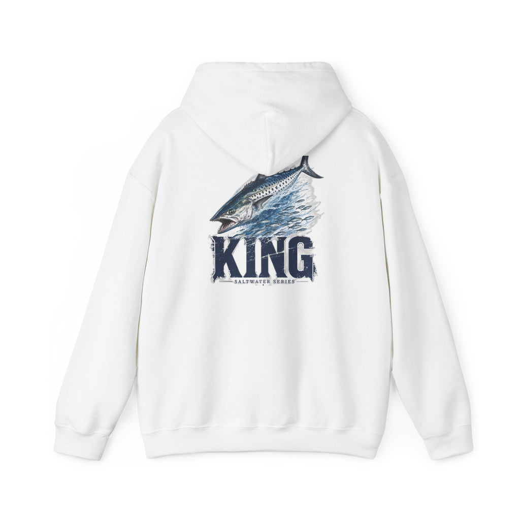 Saltwater King Fishing Hoodie | Leaping Fish Pier Sunset Hoodie