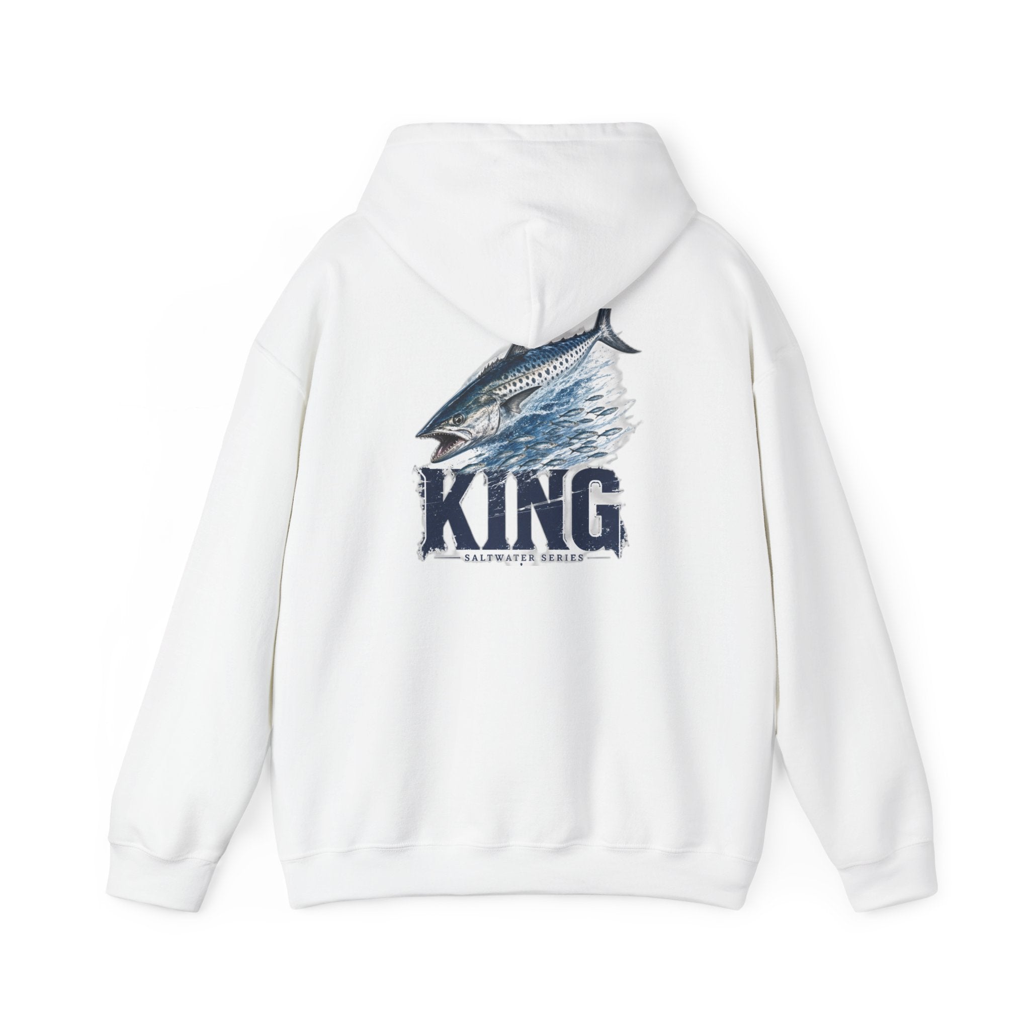 Saltwater King Fishing Hoodie | Leaping Fish Pier Sunset Hoodie