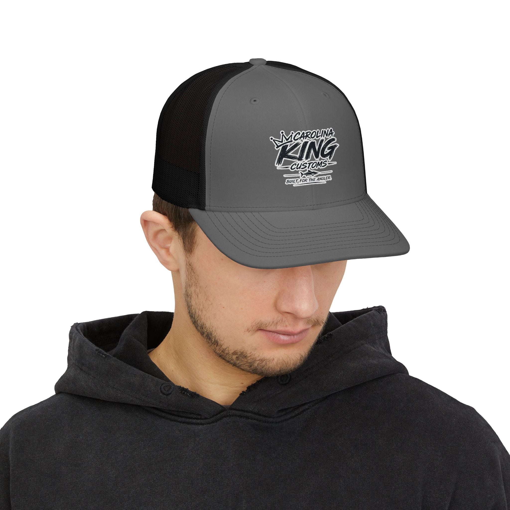 Carolina King Customs logo Snapback Cap | Trucker Mesh Hat