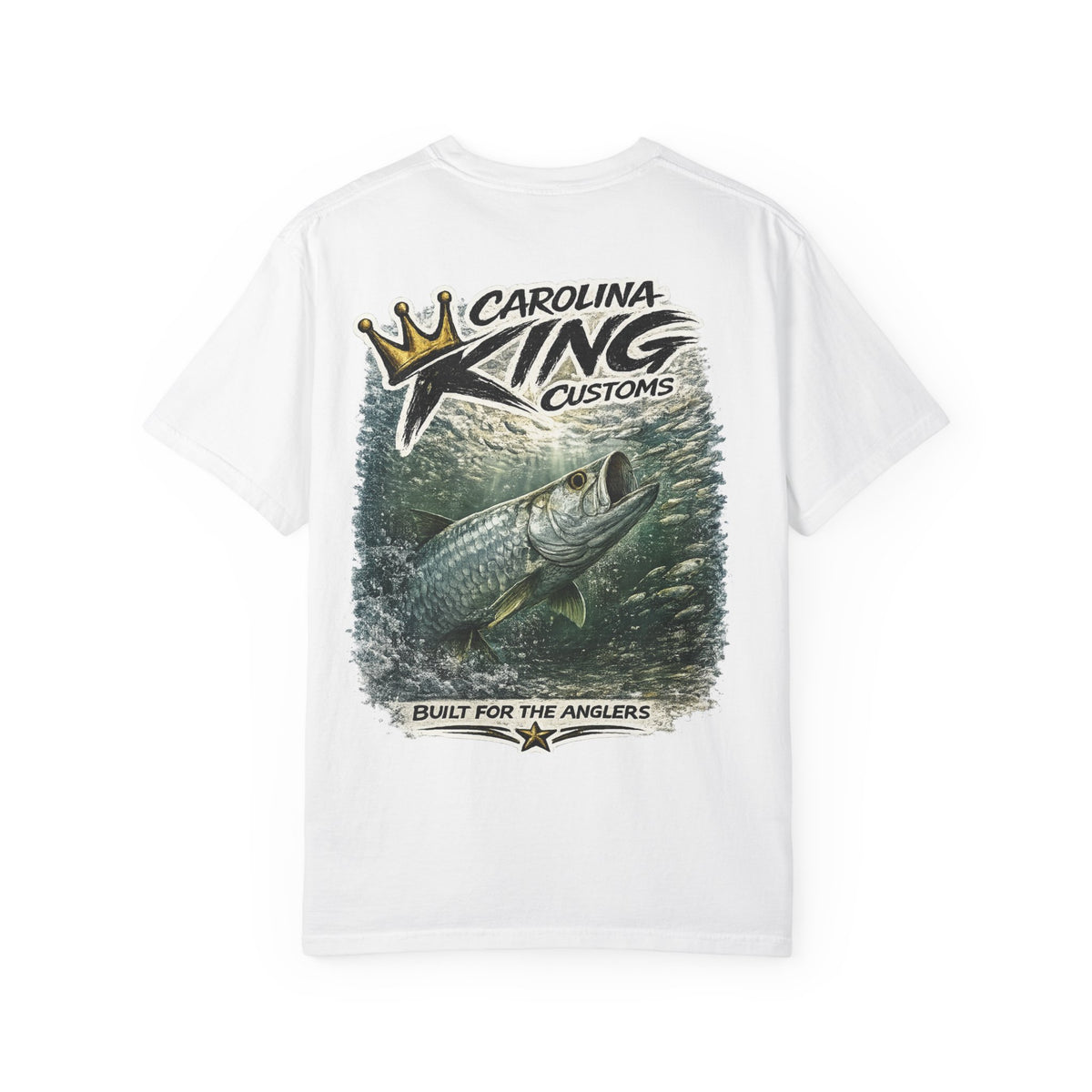 Carolina King Customs Tarpon Illustration T-shirt | Fishing Graphic Tee