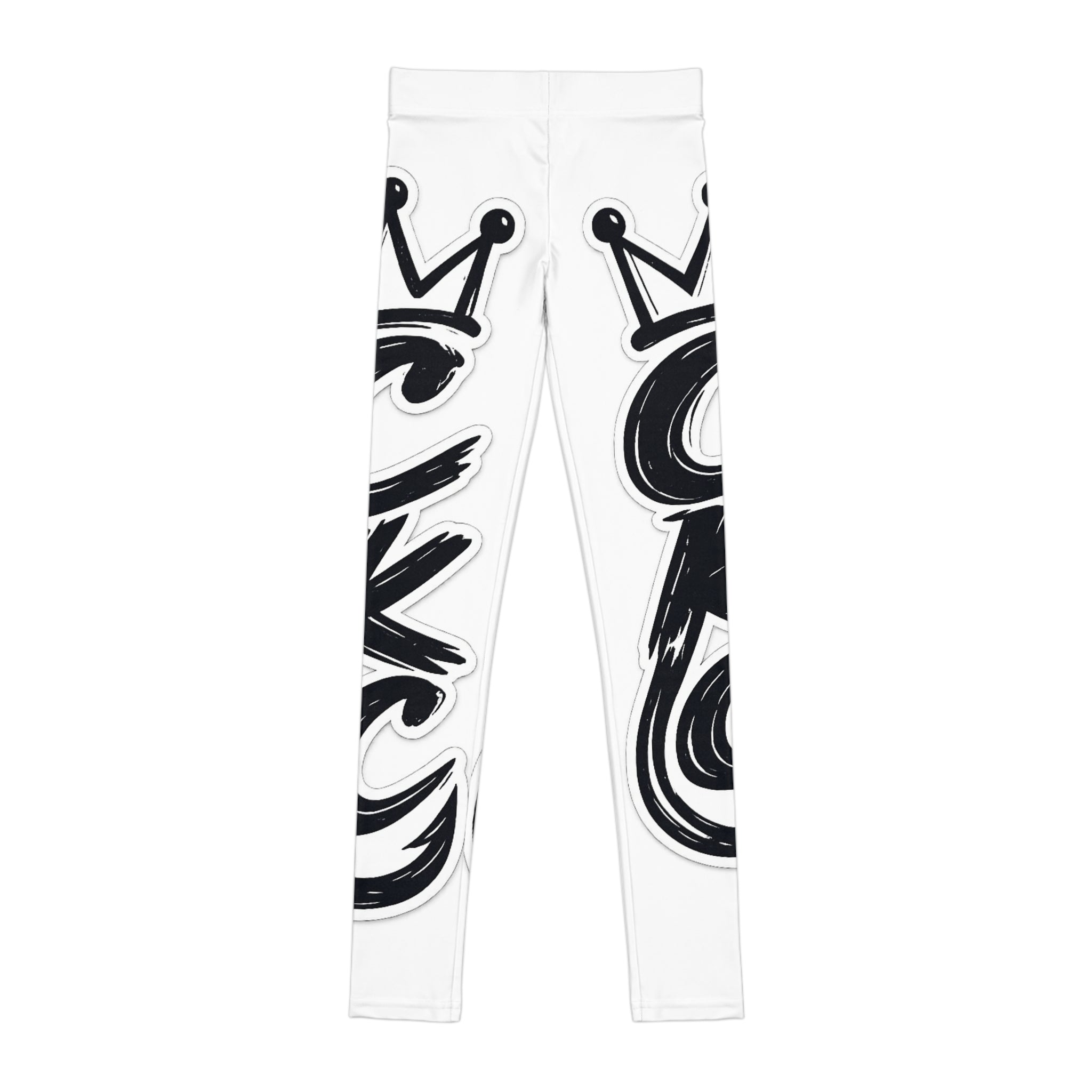 Graffiti Crown Lettering Leggings | Youth