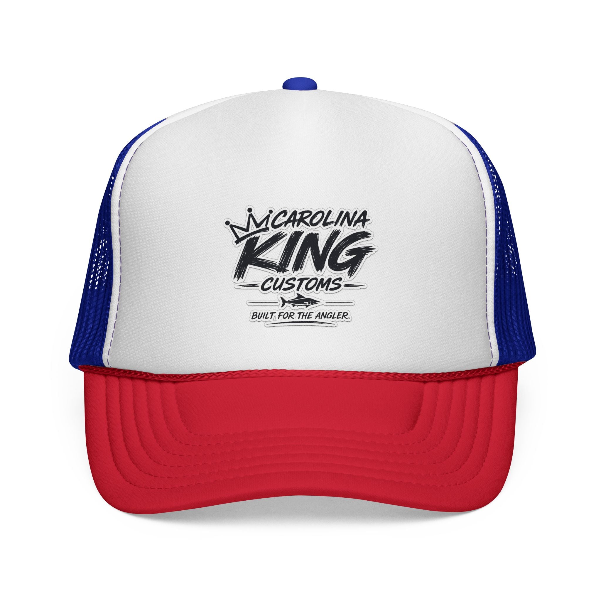 Carolina King Customs logo Trucker Cap | Fishing hat, embroidered patch style
