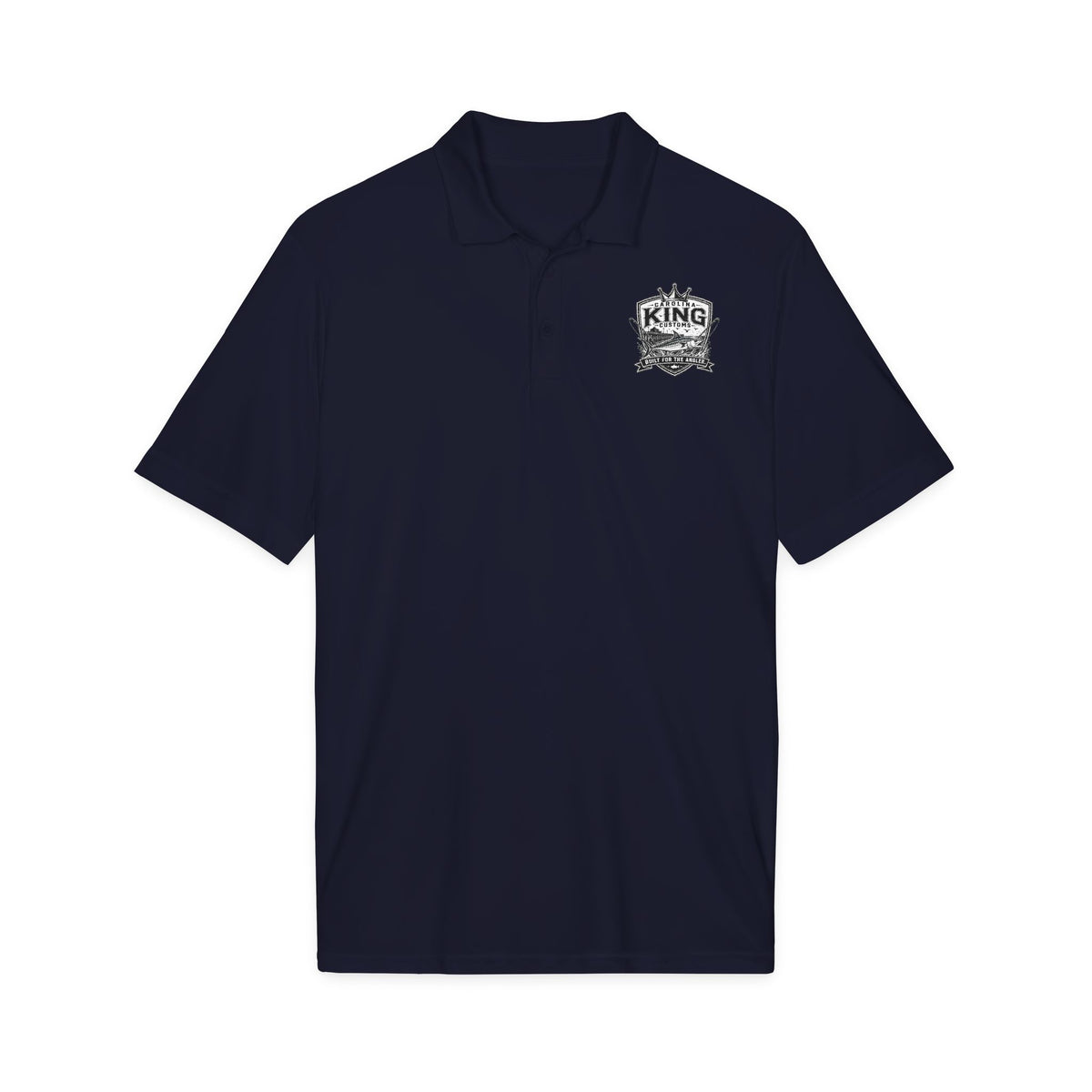 Micropolitan King Logo Polo Shirt | White embroidered chest design