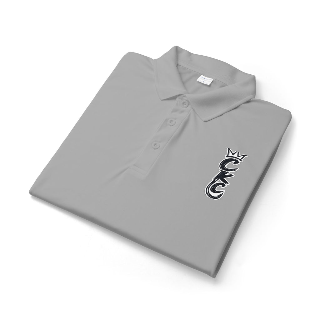 Vertical Tribal Dragon Logo Polo