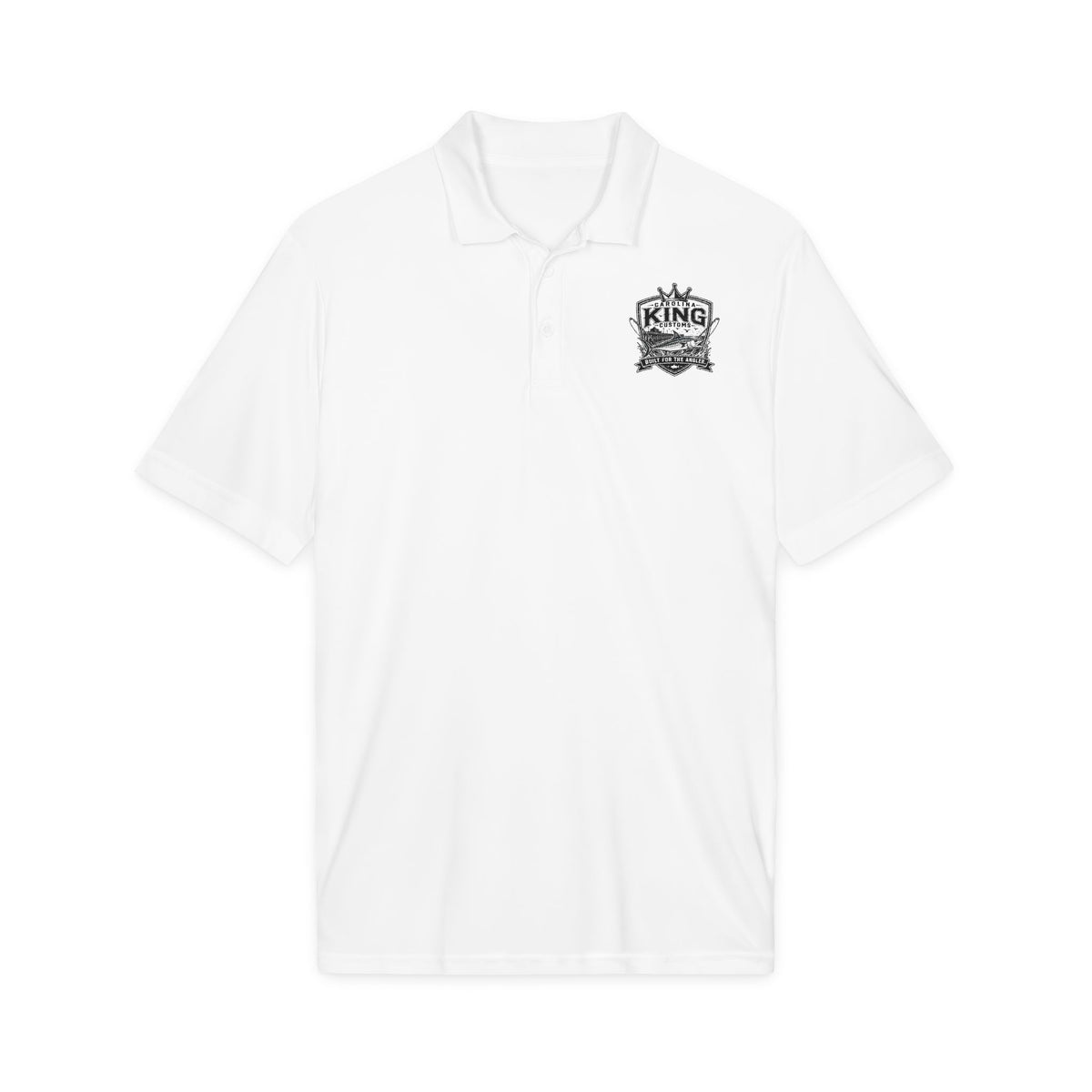 Micropolitan King Logo Polo Shirt | White embroidered chest design