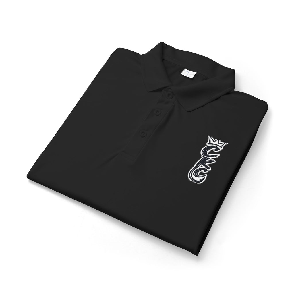 Vertical Tribal Dragon Logo Polo