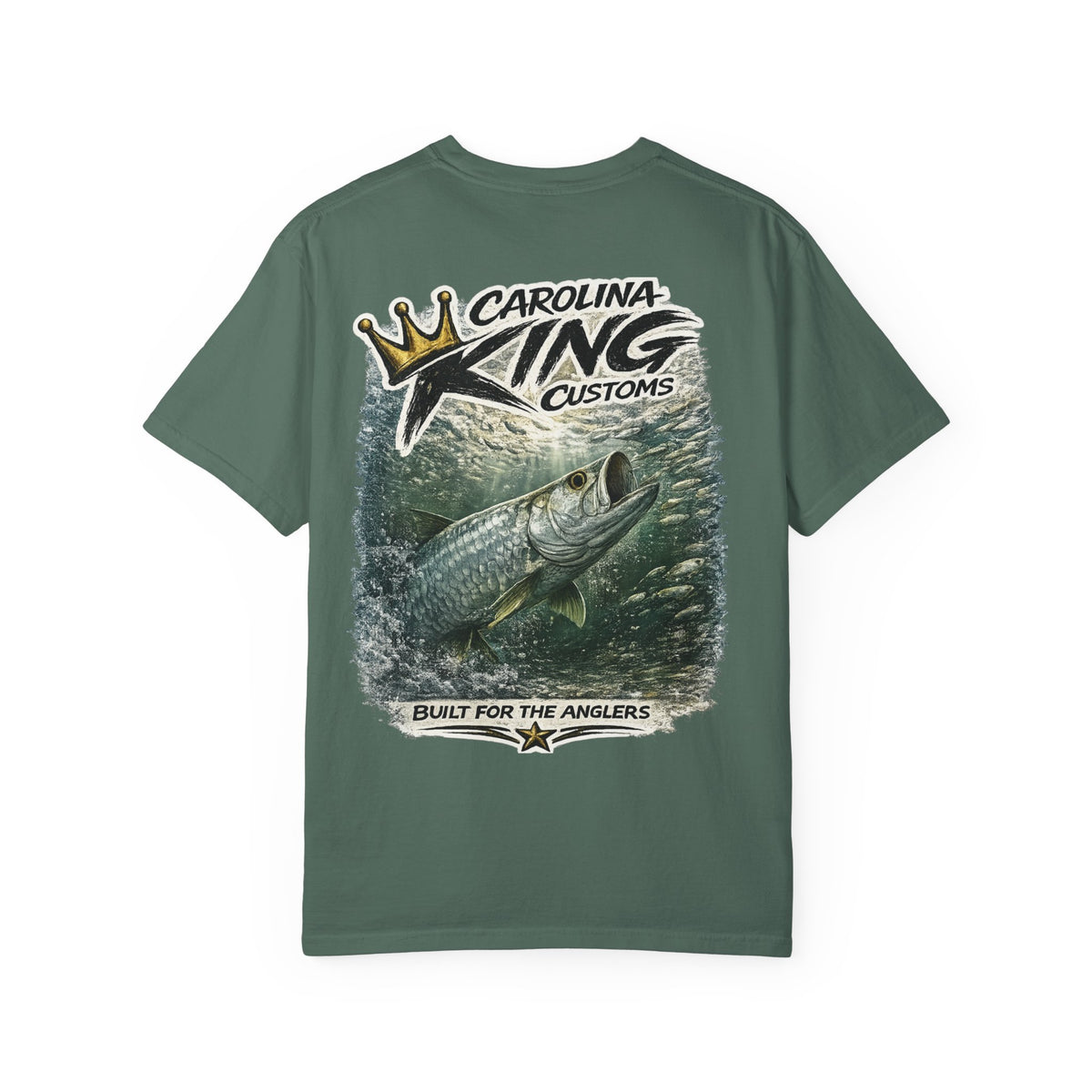 Carolina King Customs Tarpon Illustration T-shirt | Fishing Graphic Tee