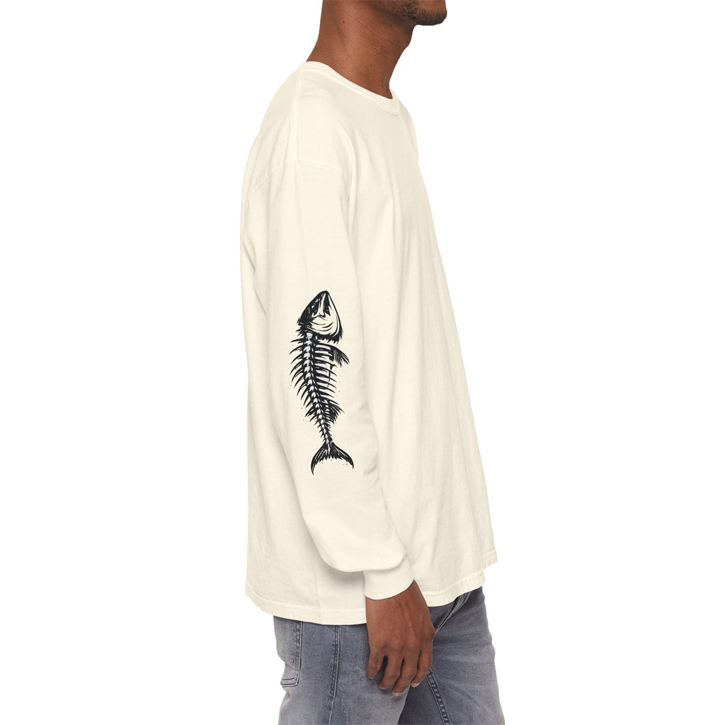 Crown CKC Script Chest Logo Long Sleeve T-Shirt | Minimal Hipster Streetwear