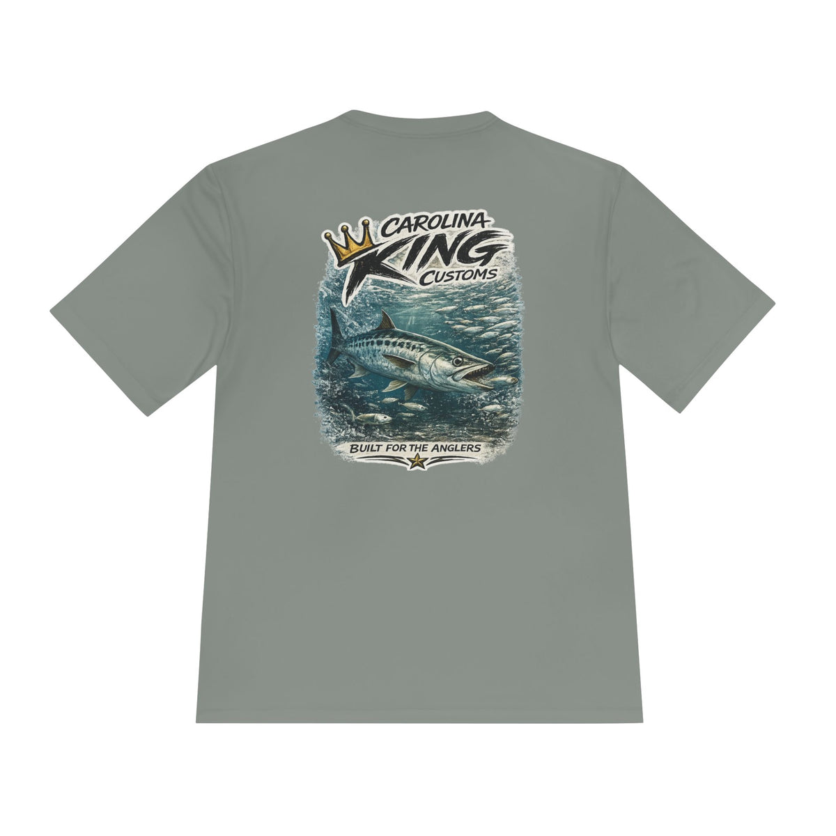 Carolina King Custom Fishing king Tee | Ocean Angler Graphic Shirt