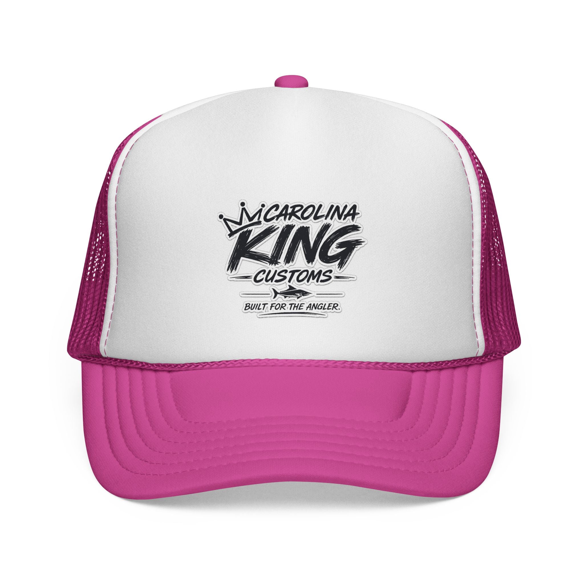 Carolina King Customs logo Trucker Cap | Fishing hat, embroidered patch style