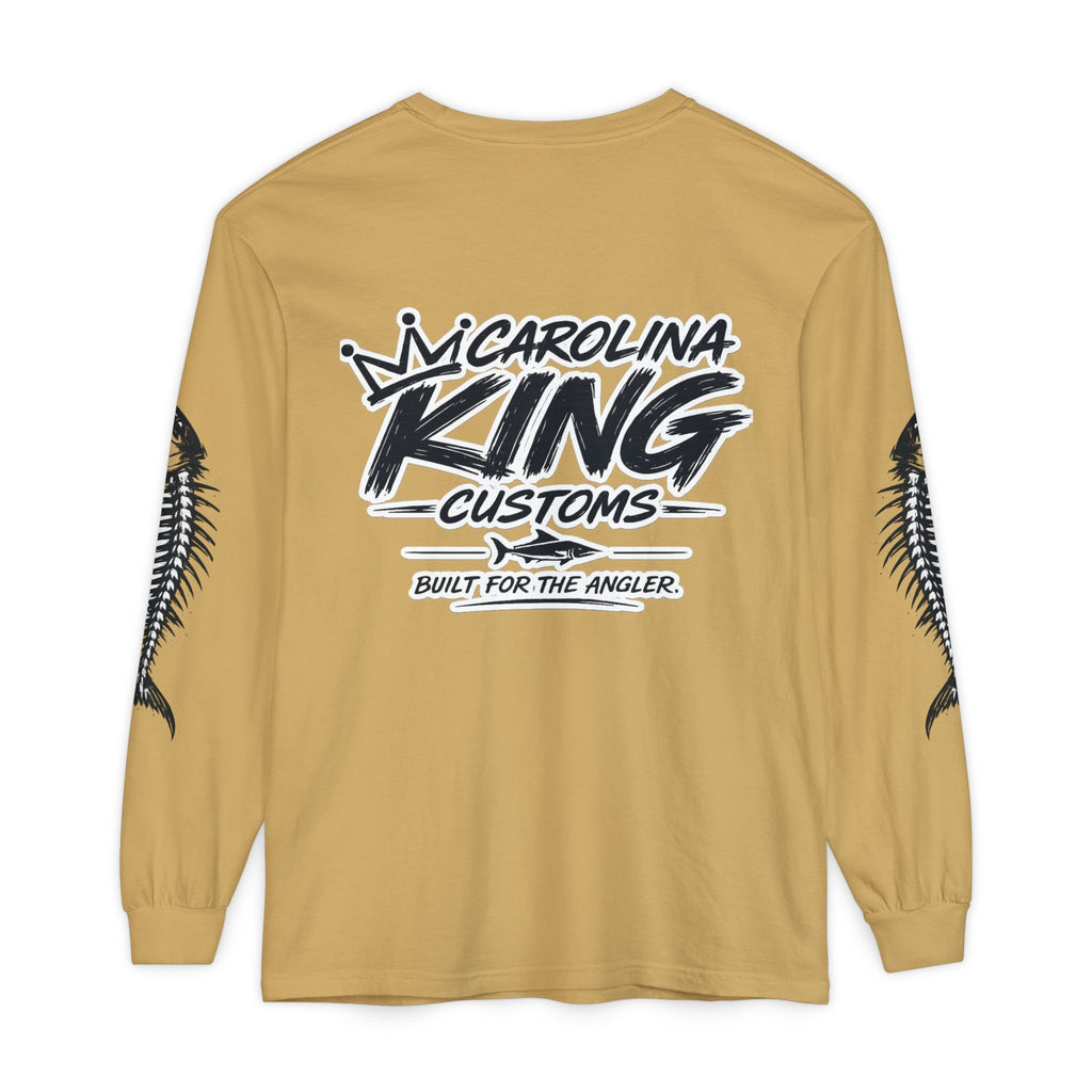 Crown CKC Script Chest Logo Long Sleeve T-Shirt | Minimal Hipster Streetwear