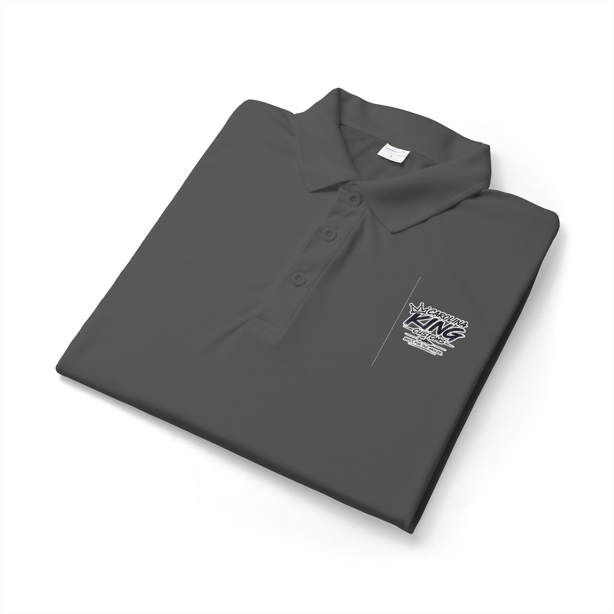 Micropolitan King Logo Polo Shirt | White embroidered chest design