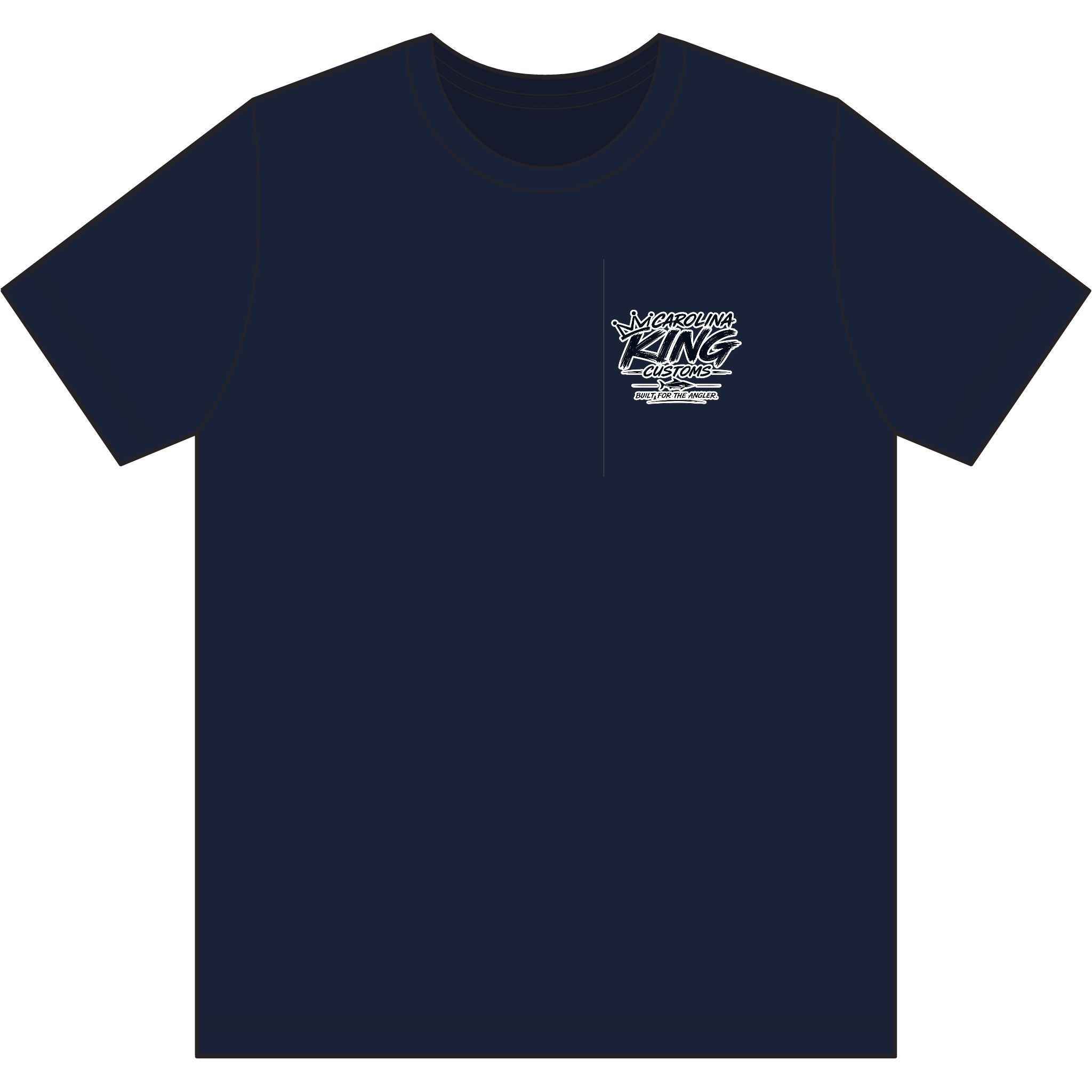Carolina King cabia Logo T-Shirt | Small Chest Graphic, Gray Tee
