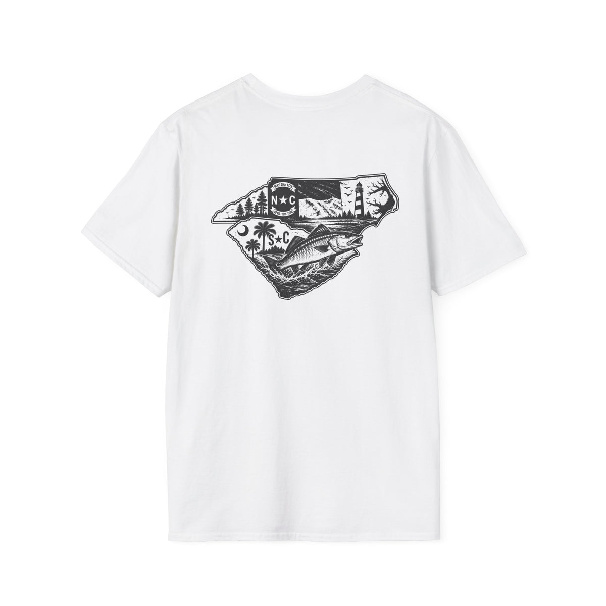King Customs Logo T‑Shirt — Vintage 'King Customs: Built for the Average' Chest Print