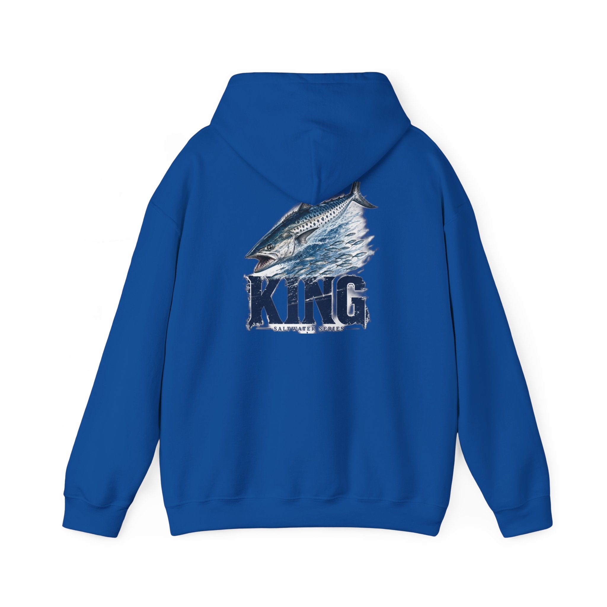 Saltwater King Fishing Hoodie | Leaping Fish Pier Sunset Hoodie