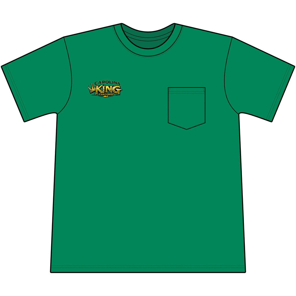 Speckled trout Illustration Pocket Tee | Carolina King Customs "Built for the Angler"