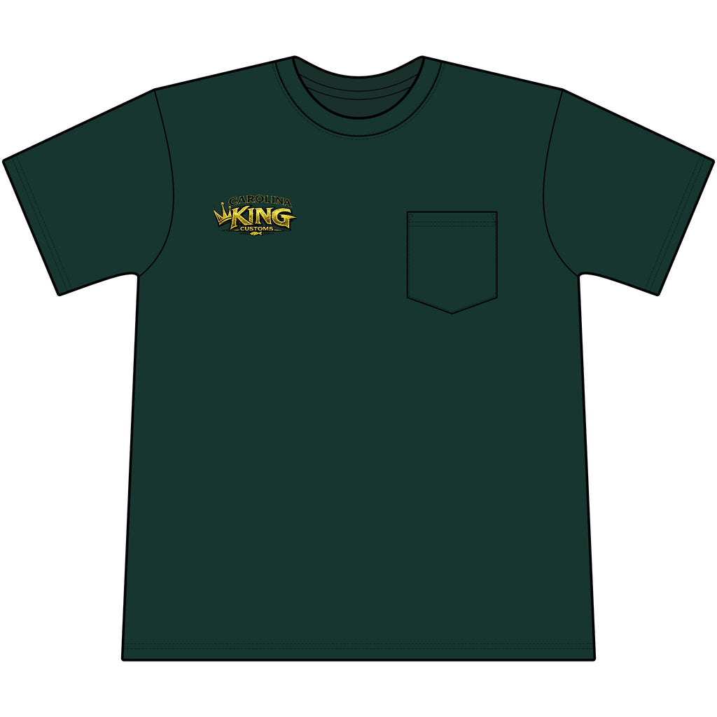 Speckled trout Illustration Pocket Tee | Carolina King Customs "Built for the Angler"