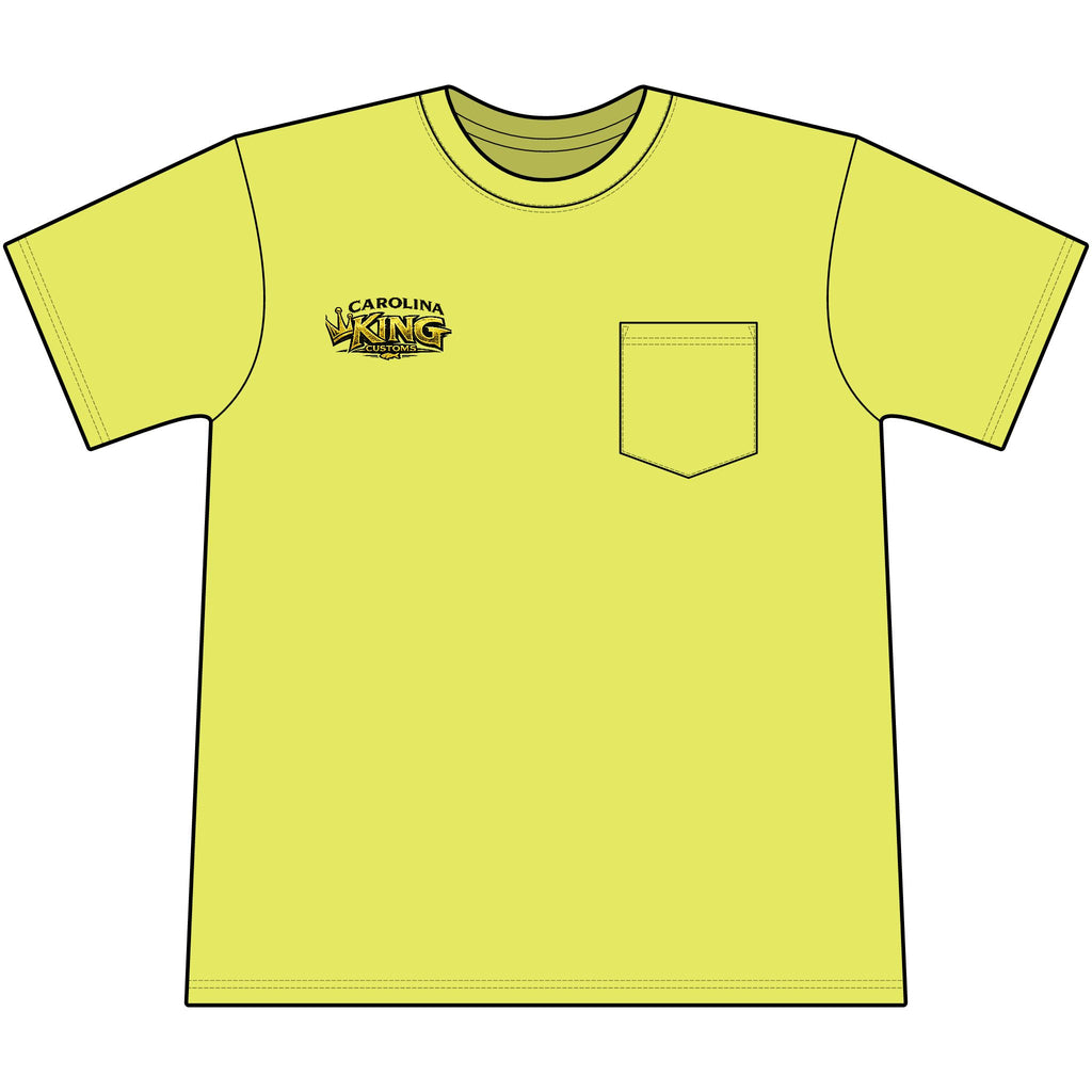 Speckled trout Illustration Pocket Tee | Carolina King Customs "Built for the Angler"