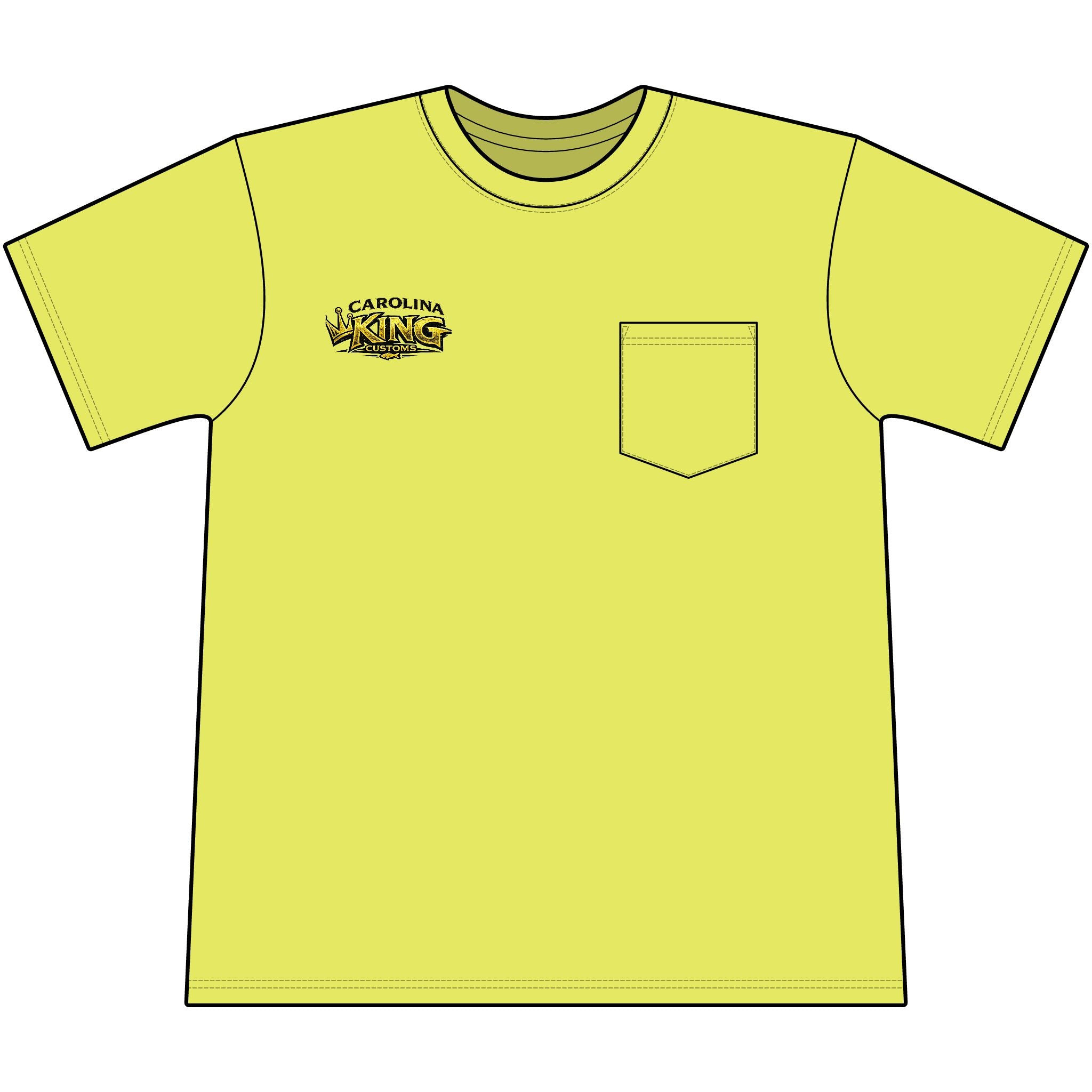 Speckled trout Illustration Pocket Tee | Carolina King Customs "Built for the Angler"