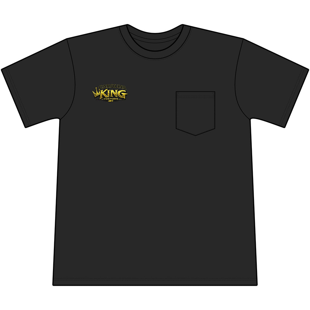 Speckled trout Illustration Pocket Tee | Carolina King Customs "Built for the Angler"