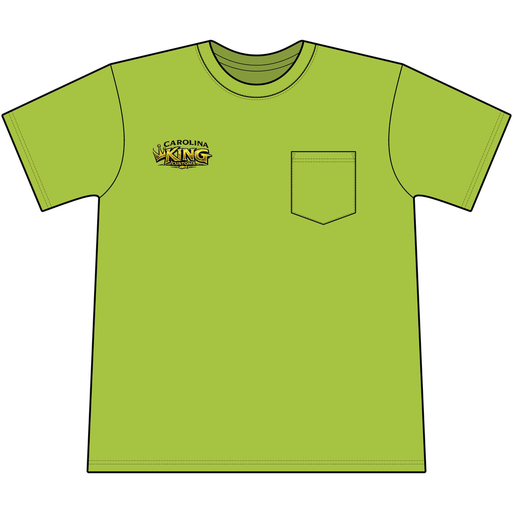 Speckled trout Illustration Pocket Tee | Carolina King Customs "Built for the Angler"