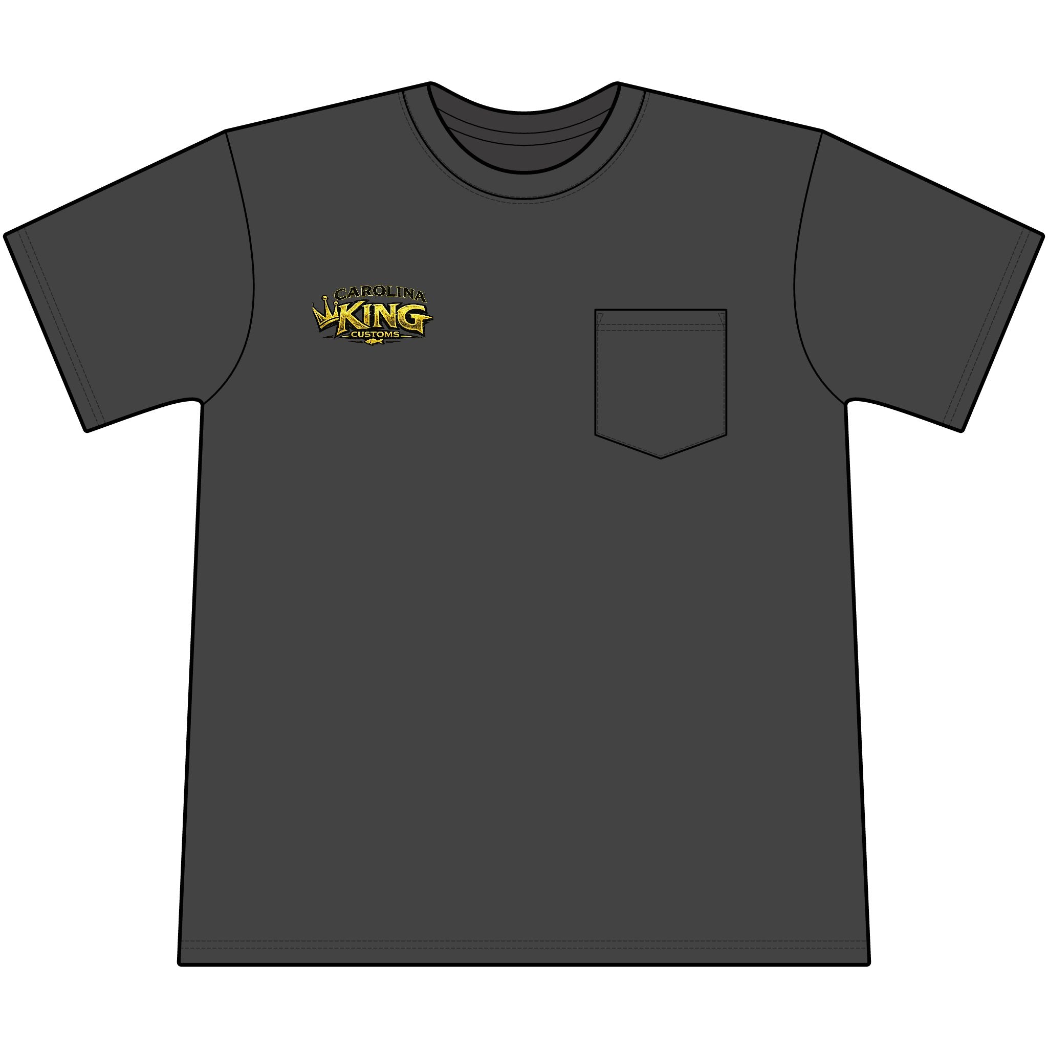 Speckled trout Illustration Pocket Tee | Carolina King Customs "Built for the Angler"