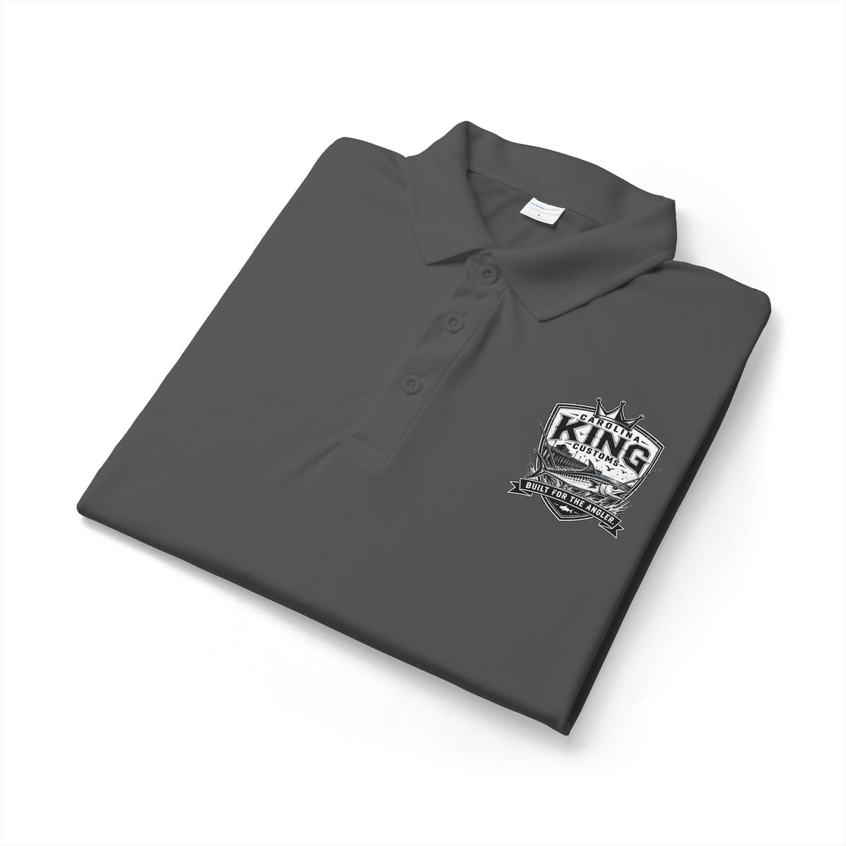 Micropolitan King Logo Polo Shirt | White embroidered chest design