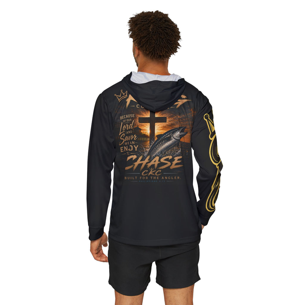 King Customs Chase Cross & Crown Hoodie | Christian Fishing Design