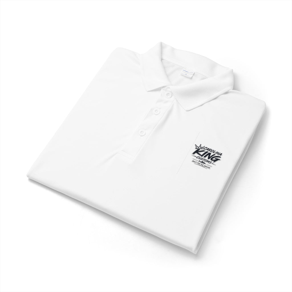 Micropolitan King Logo Polo Shirt | White embroidered chest design
