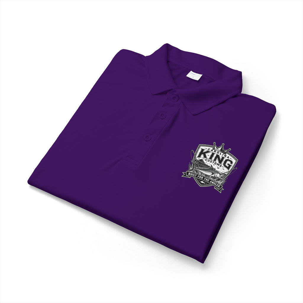 Micropolitan King Logo Polo Shirt | White embroidered chest design