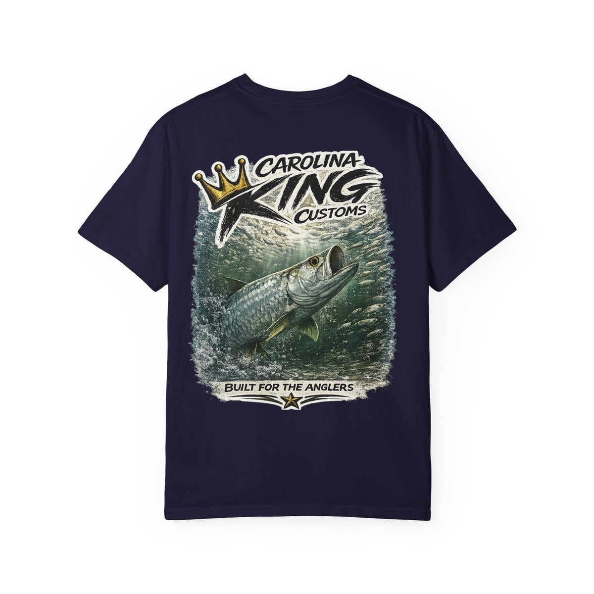 Carolina King Customs Tarpon Illustration T-shirt | Fishing Graphic Tee