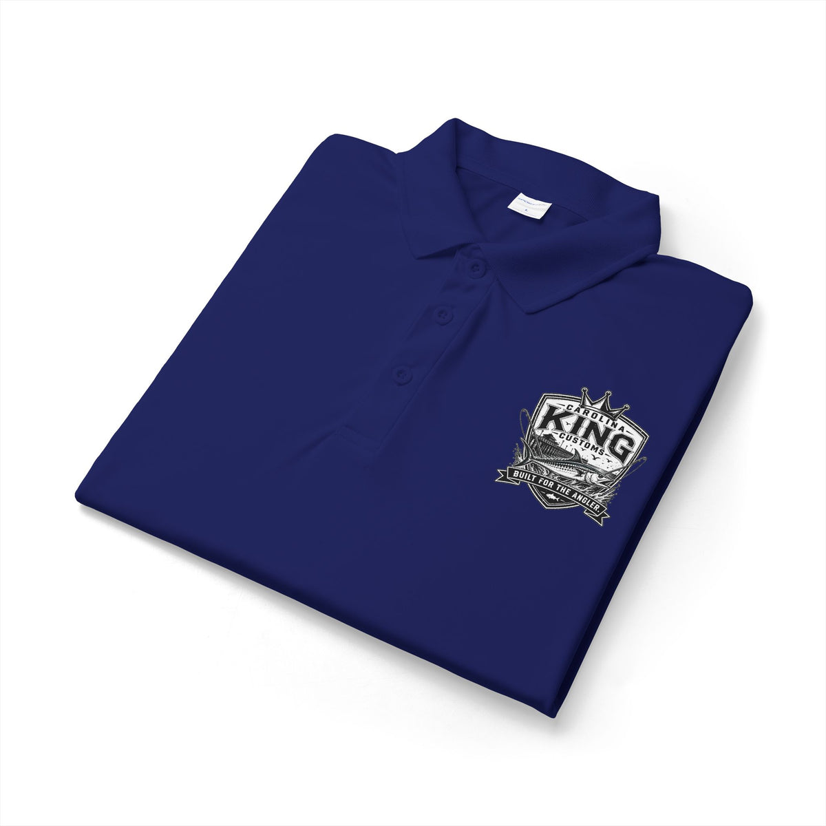 Micropolitan King Logo Polo Shirt | White embroidered chest design