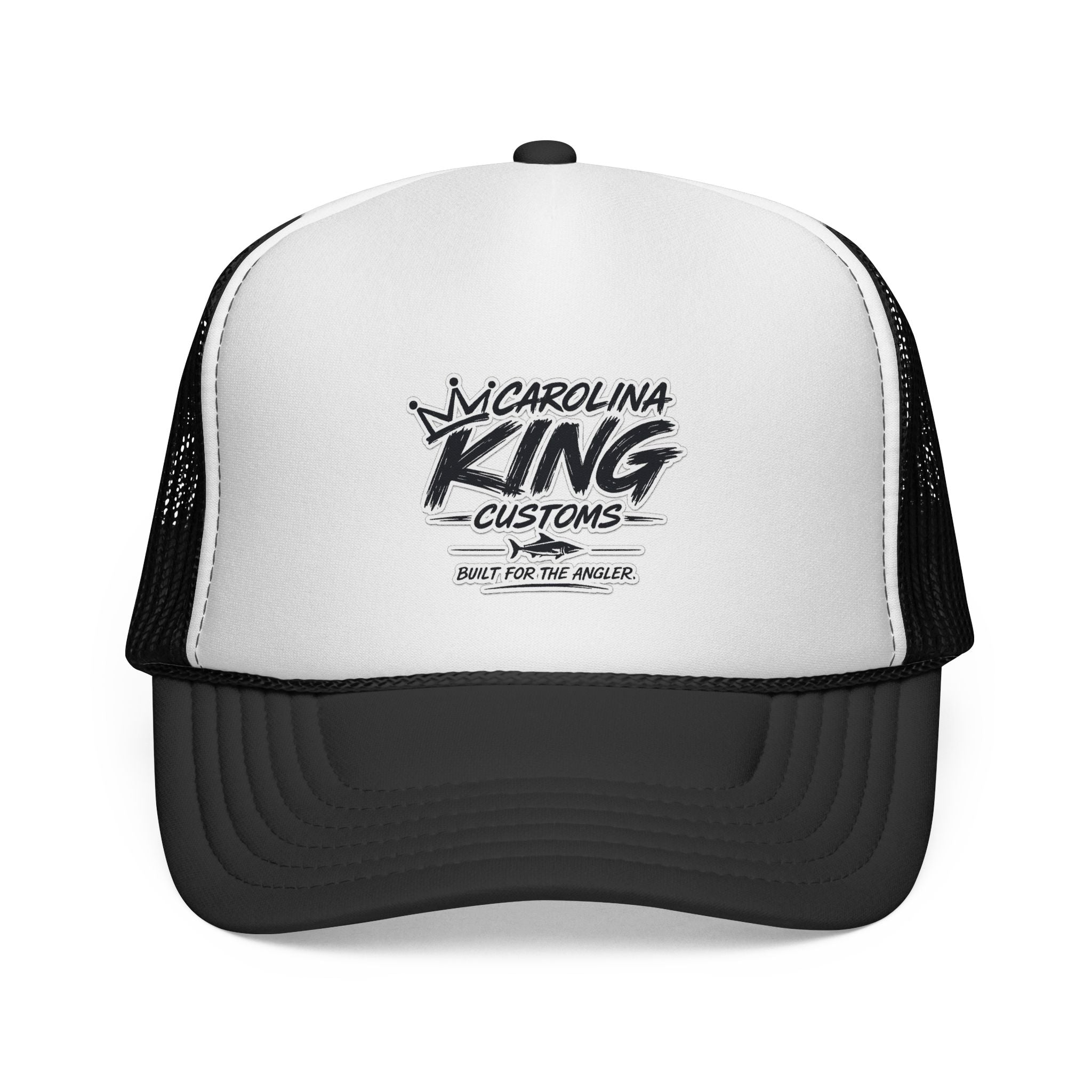 Carolina King Customs logo Trucker Cap | Fishing hat, embroidered patch style