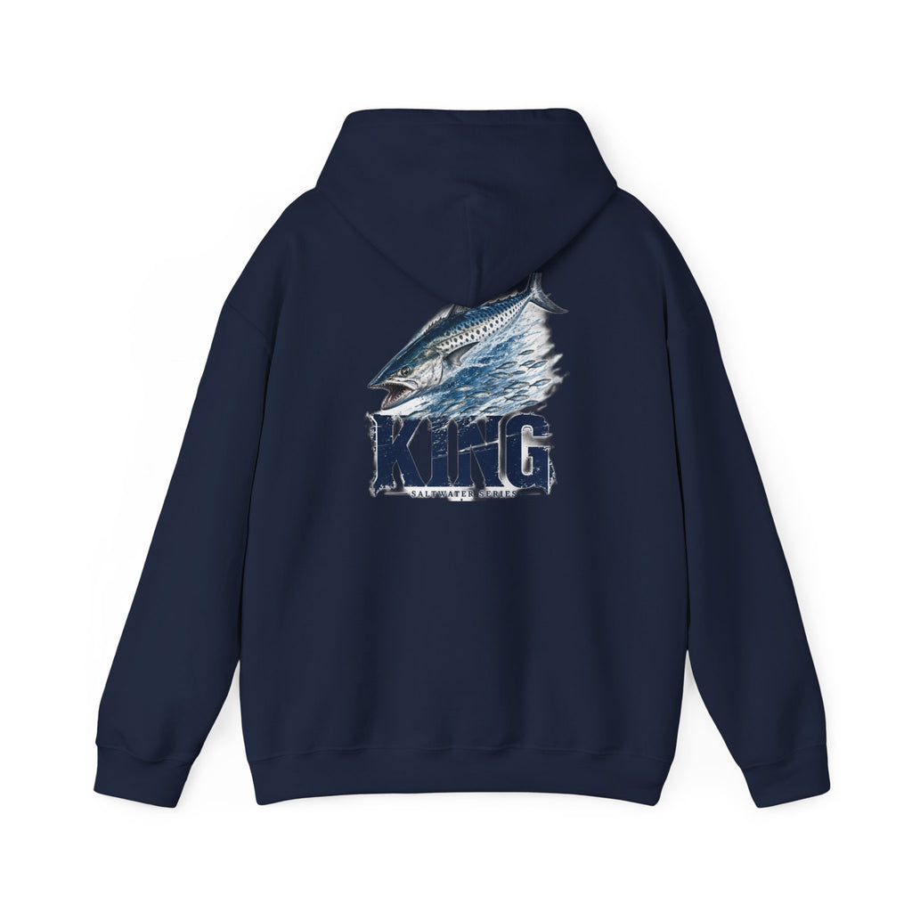 Saltwater King Fishing Hoodie | Leaping Fish Pier Sunset Hoodie