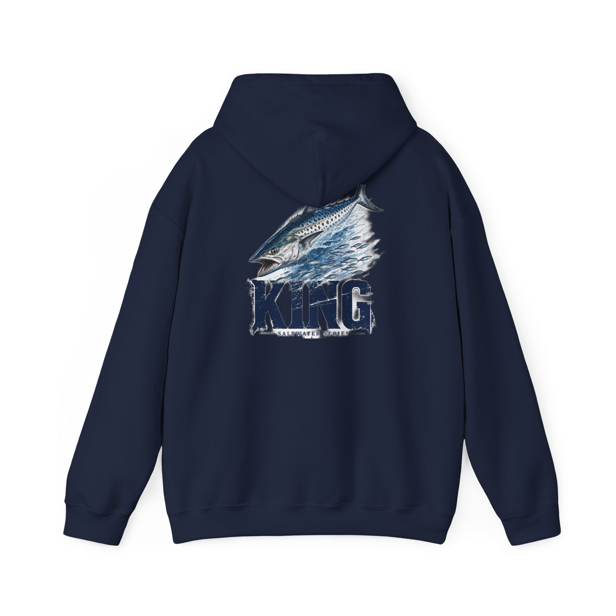 Saltwater King Fishing Hoodie | Leaping Fish Pier Sunset Hoodie